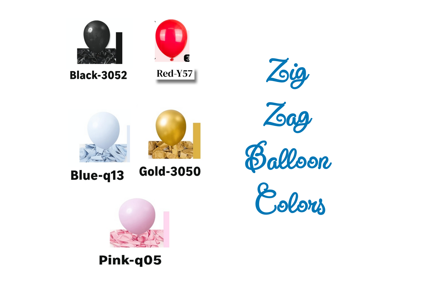 Zig zag balloon column