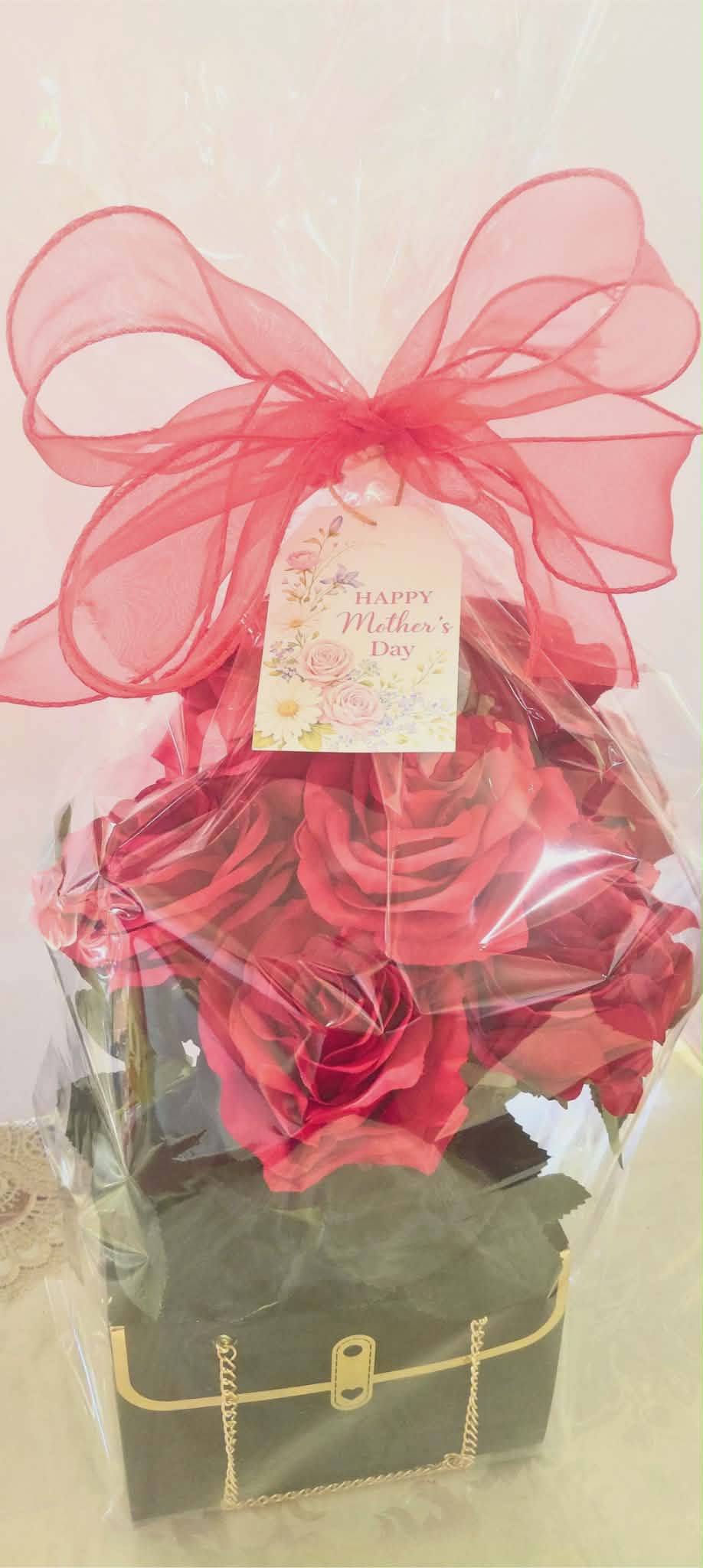 -New-Silk Mother's Day  flower Arrangements & Box! Assorted