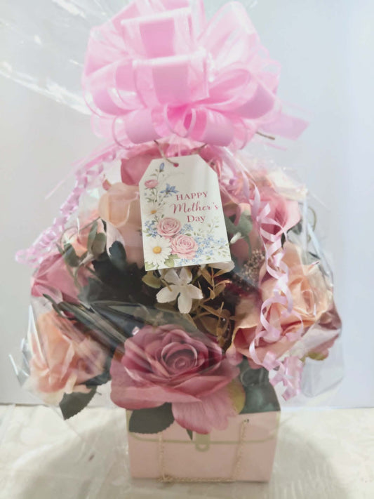 -New-Silk Mother's Day  flower Arrangements & Box! Assorted