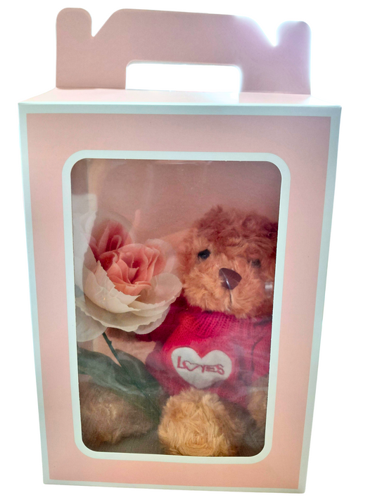 -NEW-Mother's Day Bear, Flower & Box/ -Nuevo- Dia de la Madre; Oso, Flor, Y Cajita! Assorted/ Variados.