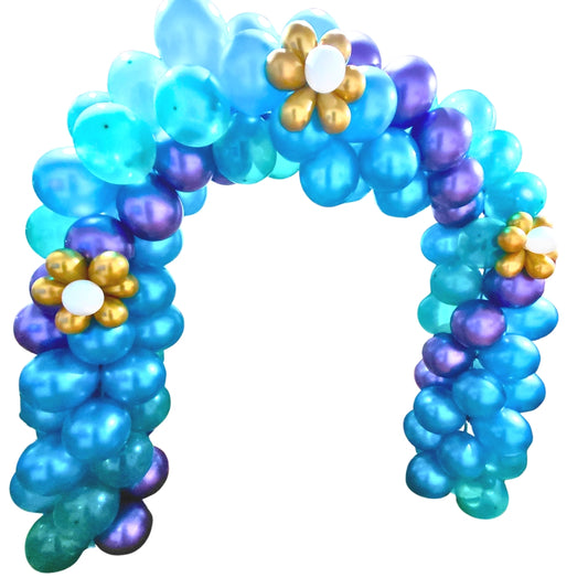 20ft approximately.  Arch Spiral balloon column service/product