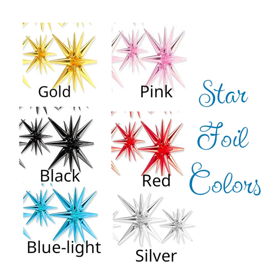 Star 22" & 27"Foil Balloons 2pcs.