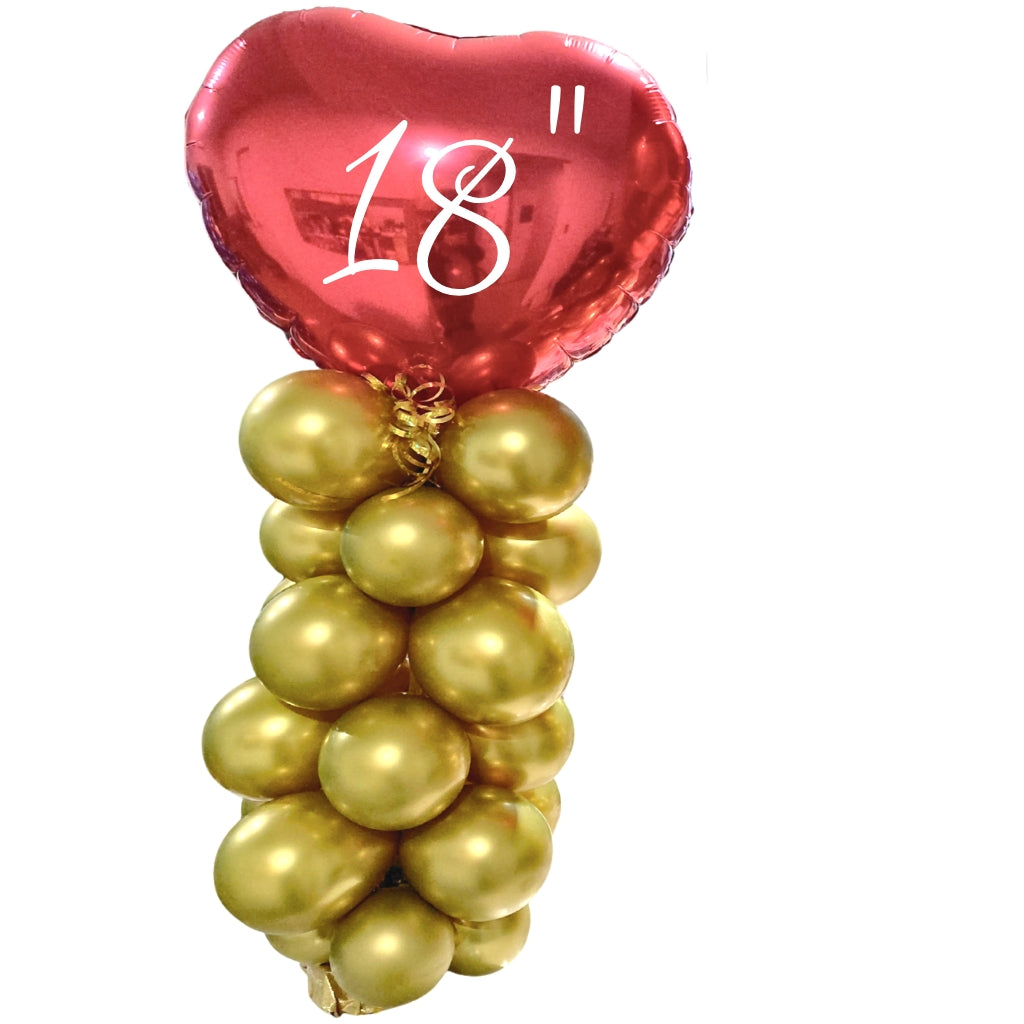 18" heart  Arrangement Assorted Color