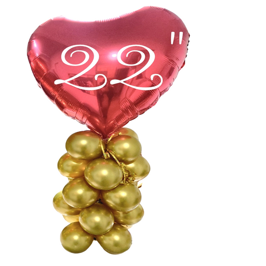 22" heart  Arrangement Assorted Color