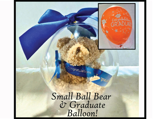 Small Ball  Bear & Graduate Balloon!